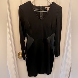 Banana Republic, Size 0. Black, V neck dress.